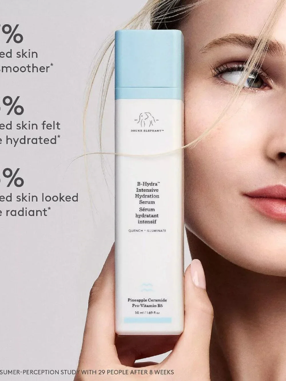 Drunk Elephant B-Hydra Intensive Hydration Serum Hyalu 1.69 Fl Oz